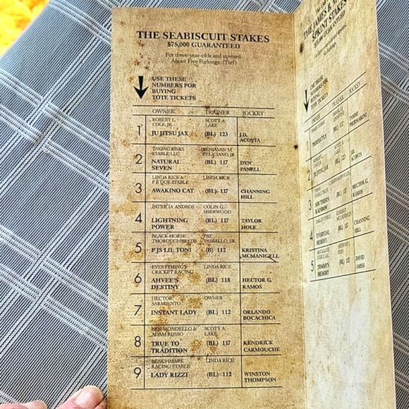 Suffolk Downs Horse Racing Official Stakes Program - July 10, 2010 - Picture 3 of 6